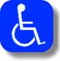Logo mit Rollstuhl Logo mit Rollstuhl